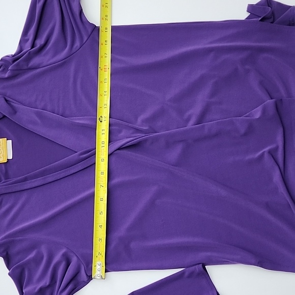 Linda Lundstrom Basics Purple Long Sleeves Cardigan Lightweight Size M/L - Picture 8 of 9